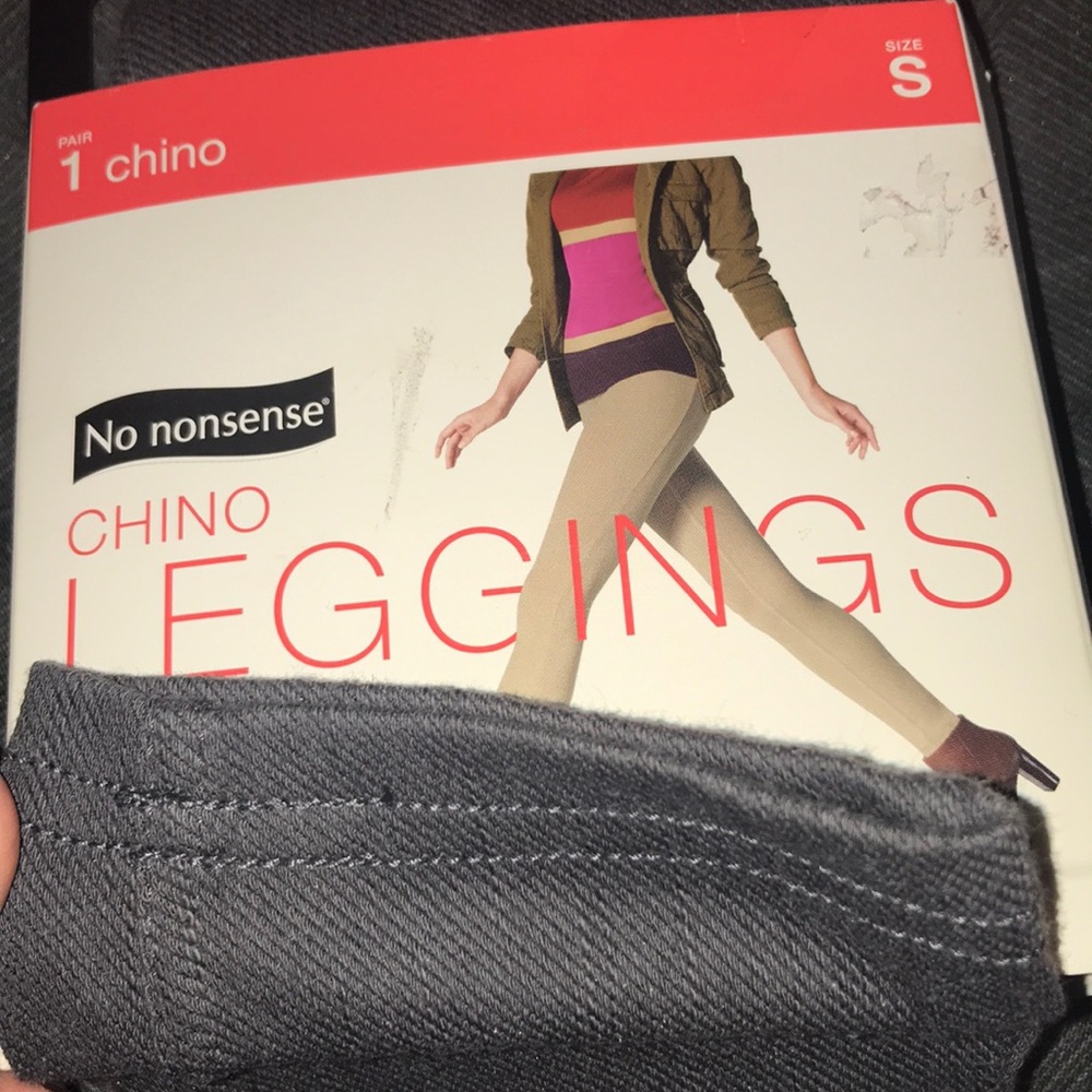 Chino Cobblestone Leggings Small / Dark gray